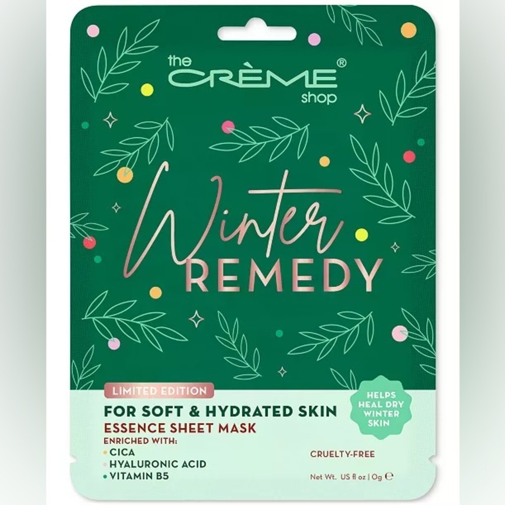 The Crème Shop Winter Remedy Sheet Mask Set. 5 pc. NEW in box! - Picture 2 of 5
